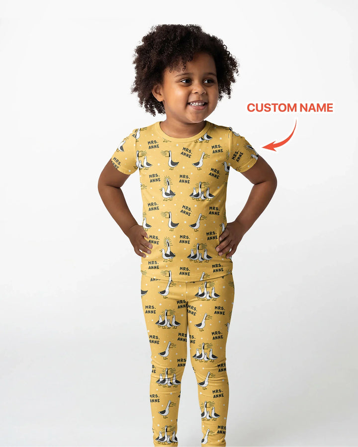 Zweiteiliges, kurzärmliges Pyjama-Set mit Marienkäfern