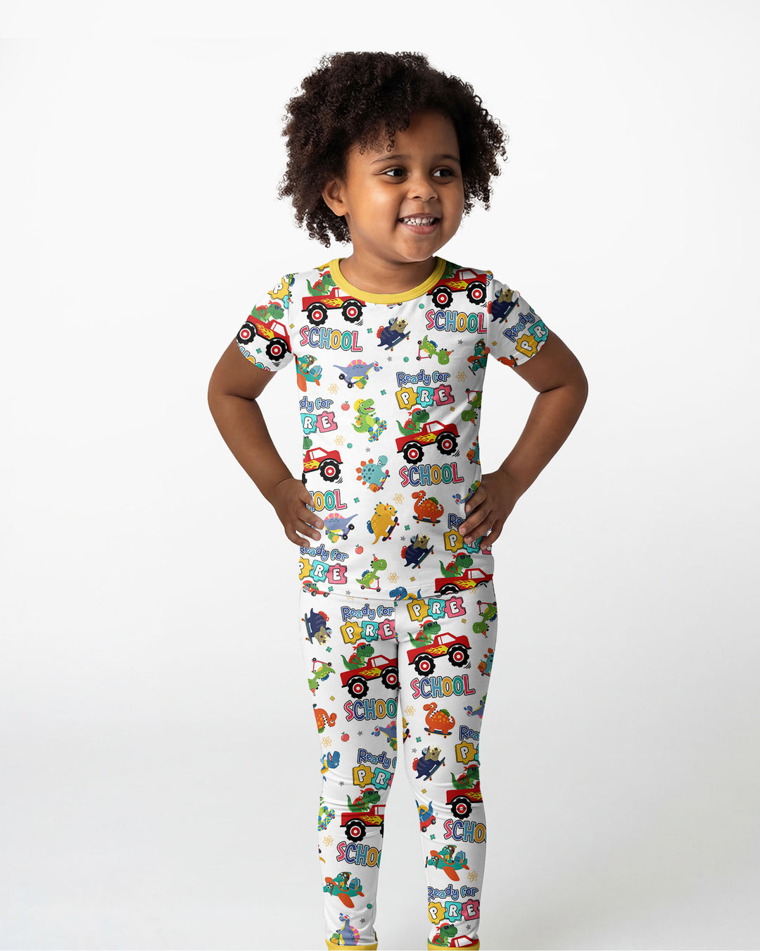 Zweiteiliges, kurzärmliges Pyjama-Set mit Marienkäfern