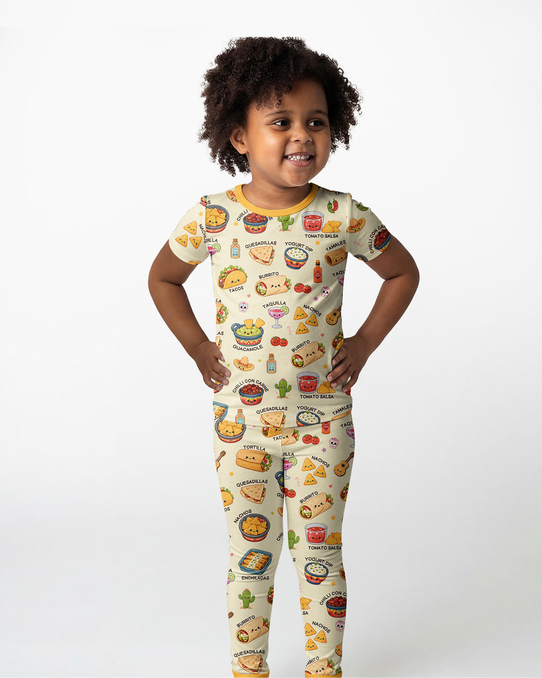 Zweiteiliges, kurzärmliges Pyjama-Set mit Marienkäfern