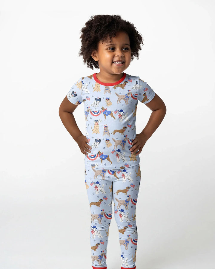 Zweiteiliges, kurzärmliges Pyjama-Set mit Marienkäfern