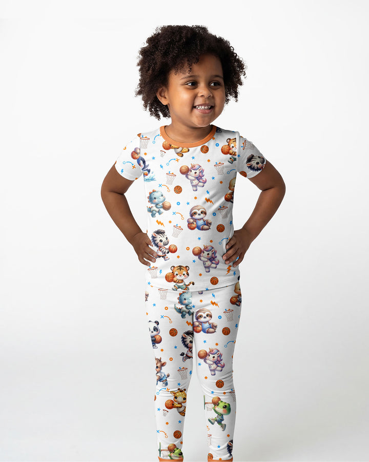 Zweiteiliges, kurzärmliges Pyjama-Set mit Marienkäfern