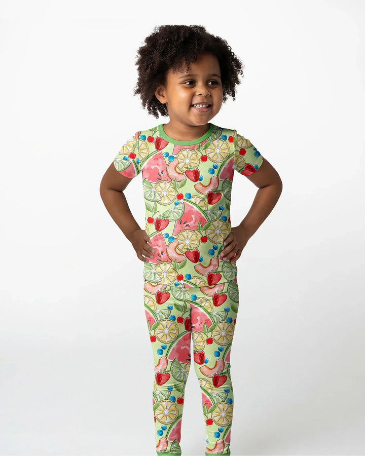 Zweiteiliges, kurzärmliges Pyjama-Set mit Marienkäfern