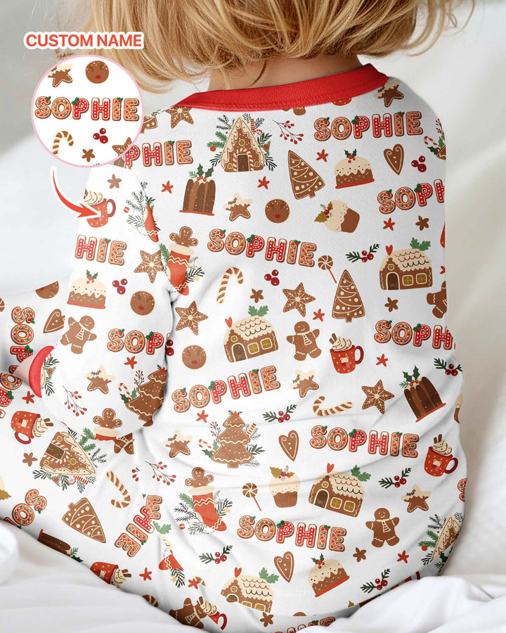 Personalized Gingerbread Christmas Bamboo Convertible Zippy