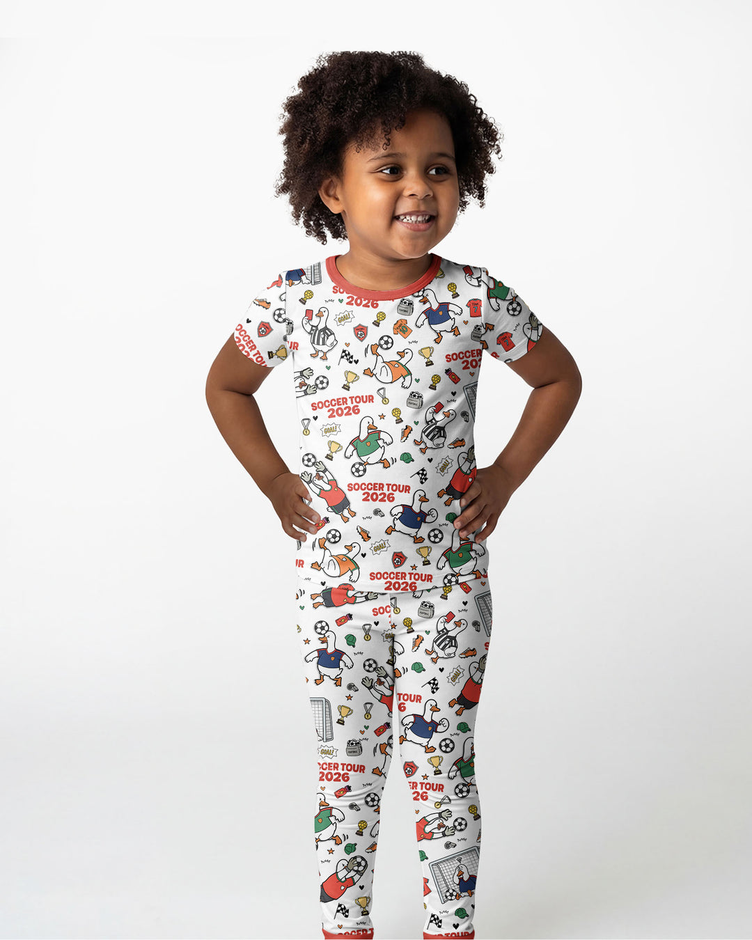 Zweiteiliges, kurzärmliges Pyjama-Set mit Marienkäfern