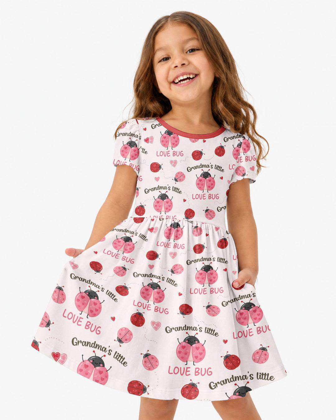 Grandma's Little Love Bug Bamboo Twirl Dress