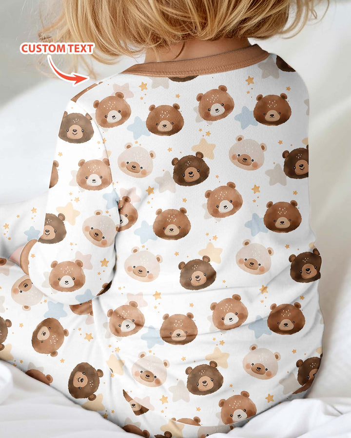 Personalized My Grandma Loves Me Beary Much Bamboo Convertible Zippy