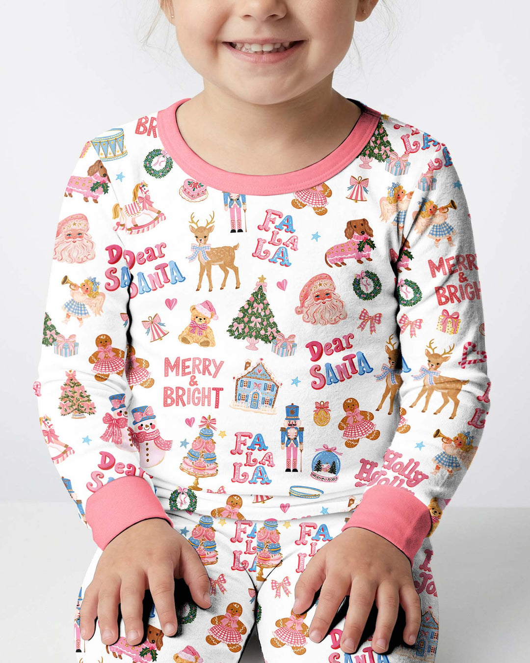 Falala Christmas Bamboo Two Piece Long Sleeve Pajama Set