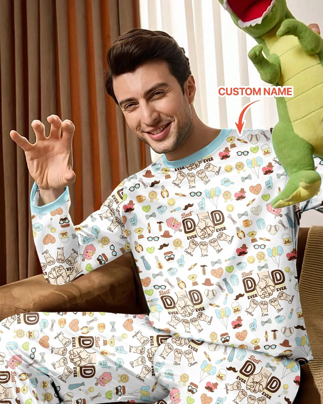 Vorlage Benutzerdefiniertes Herren-Pyjama-Set