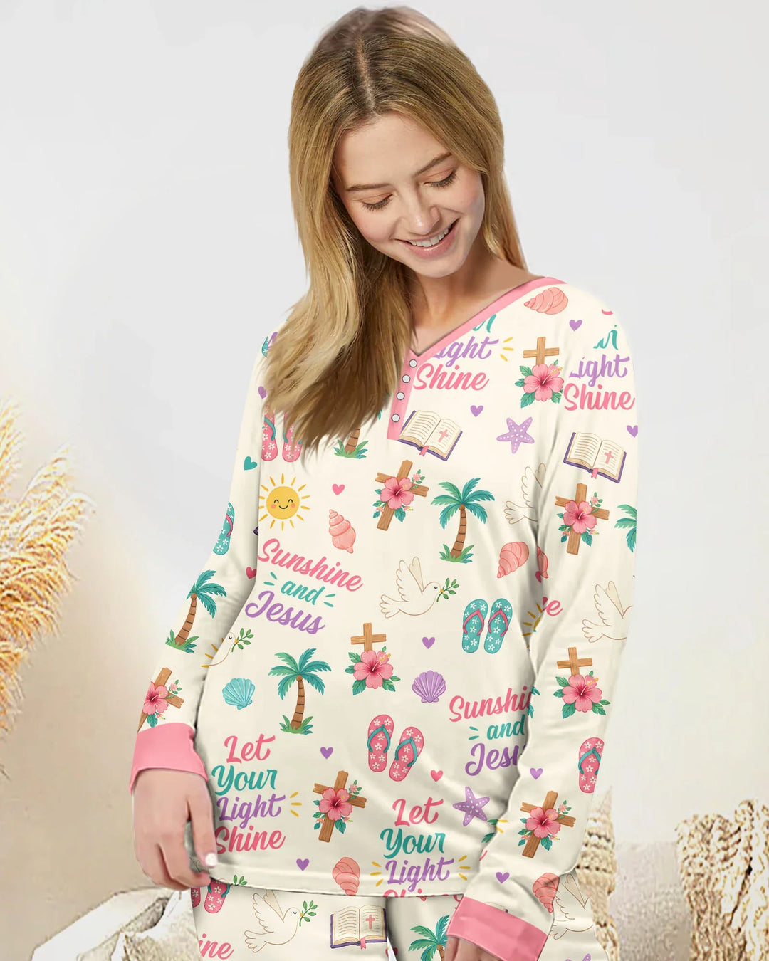 Vorlage Bambus Damen Pyjama Set