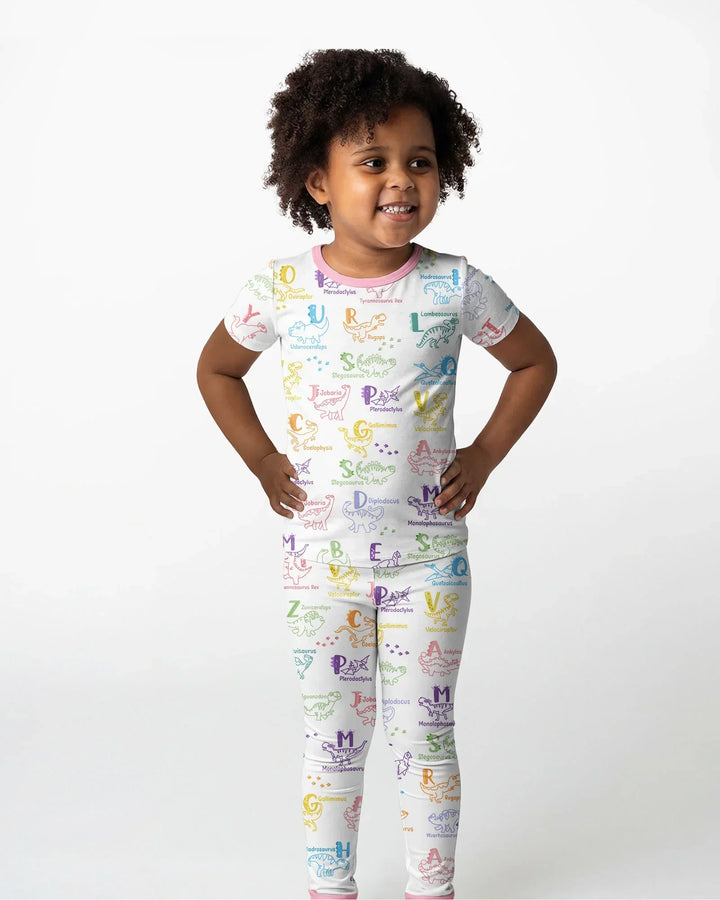 Zweiteiliges, kurzärmliges Pyjama-Set mit Marienkäfern
