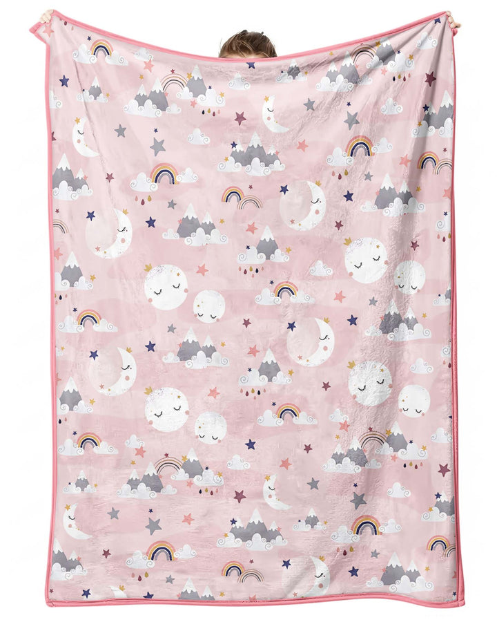 My Grandma Loves Me To The Moon And Back Bamboo Blanket