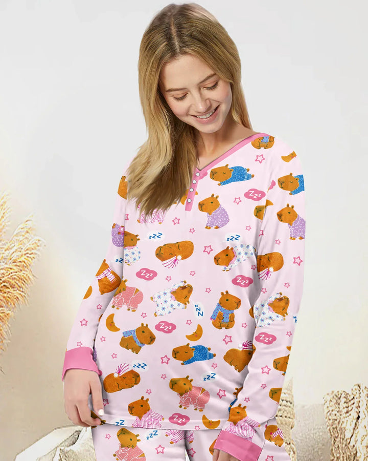 Vorlage Bambus Damen Pyjama Set