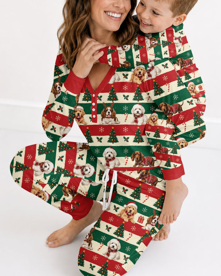 Dog Lover Christmas Bamboo Women Pajama Set
