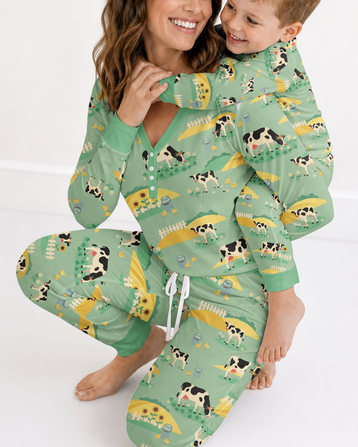 Pasture Sunlit Waltz Bamboo Women Pajama Set