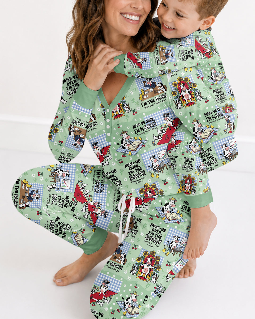 Moove Over Im The Boss Bamboo Women Pajama Set