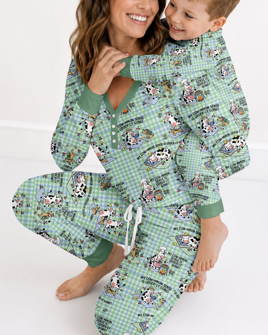 Common Sense Is Udderly Gone Bamboo Women Pajama Set