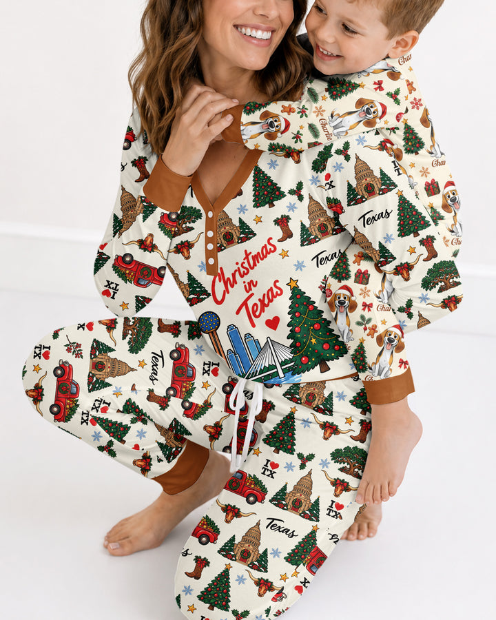 Christmas In Texas Bamboo Women Pajama Set