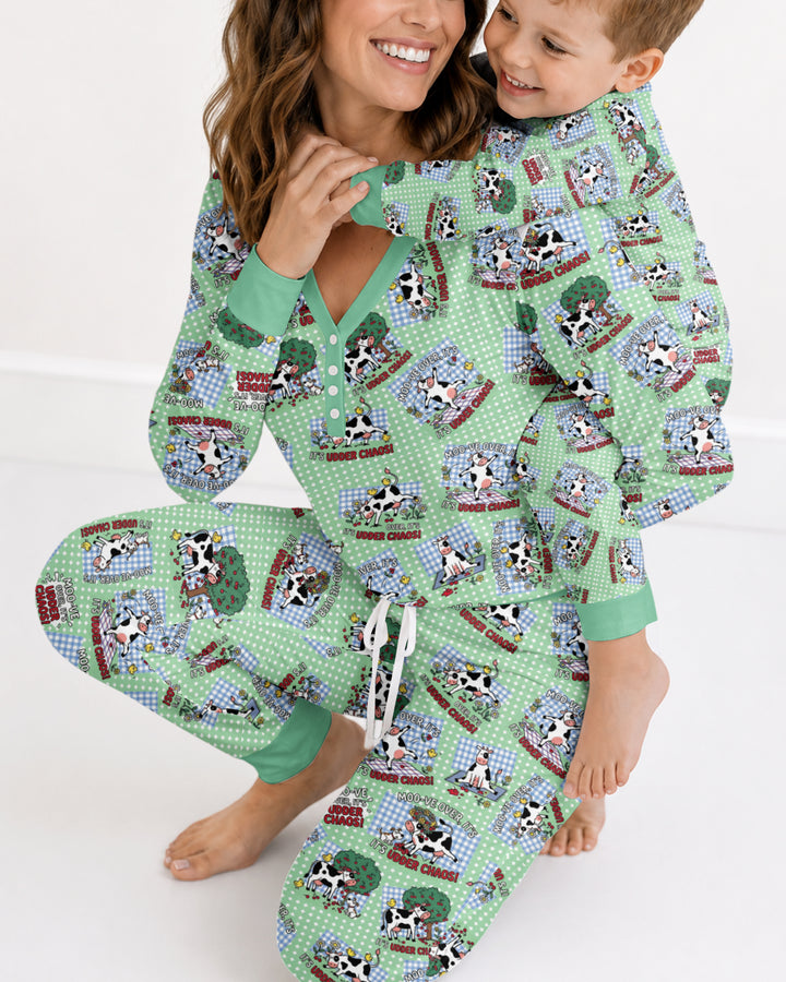 Udder Chaos Bamboo Women Pajama Set