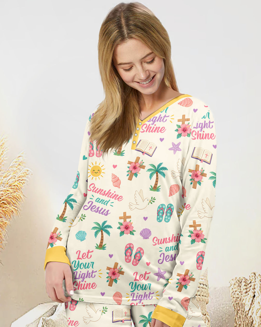 Vorlage Bambus Damen Pyjama Set