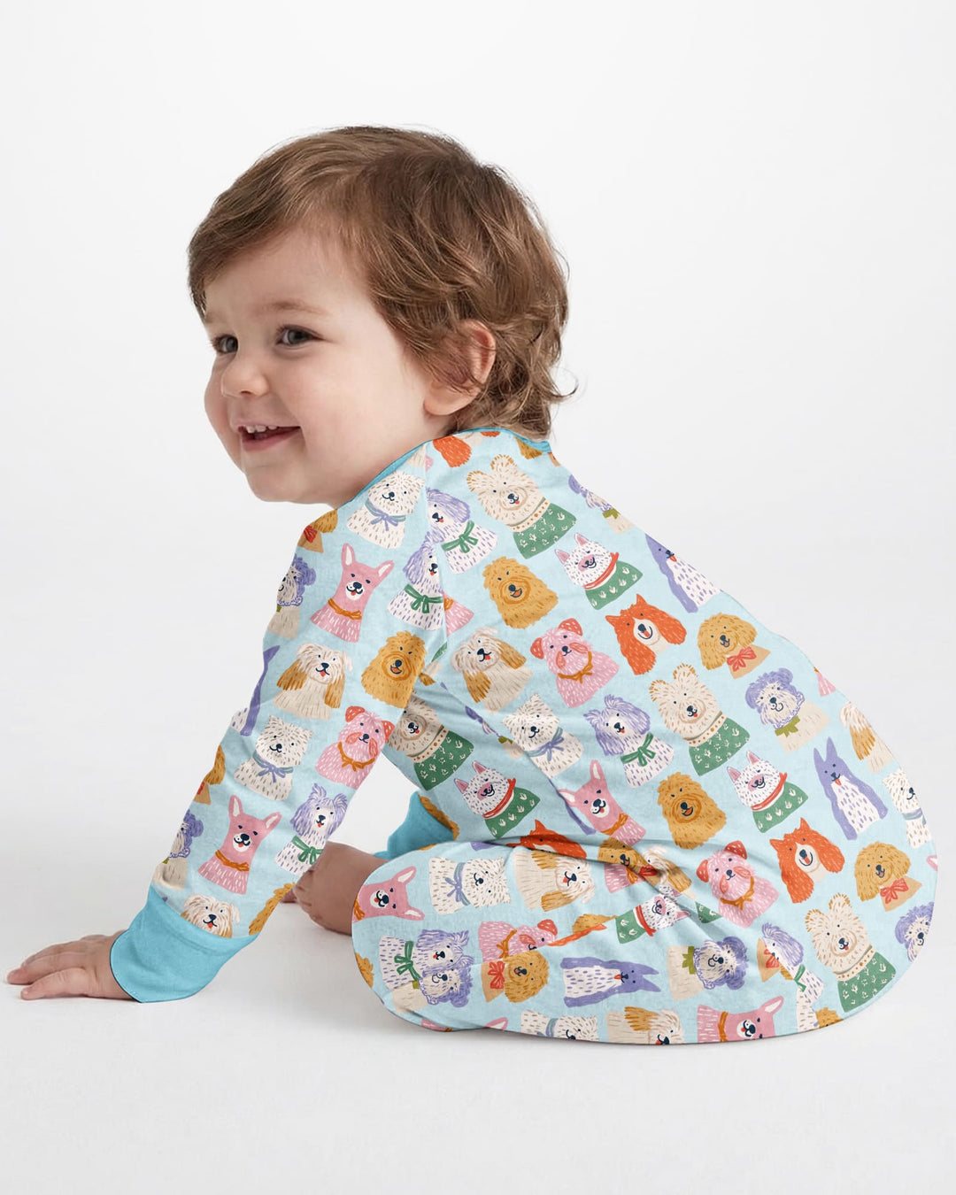 Gerippte Babykleidung mit individuellem Foto - Weich &amp; Skizzenhaft