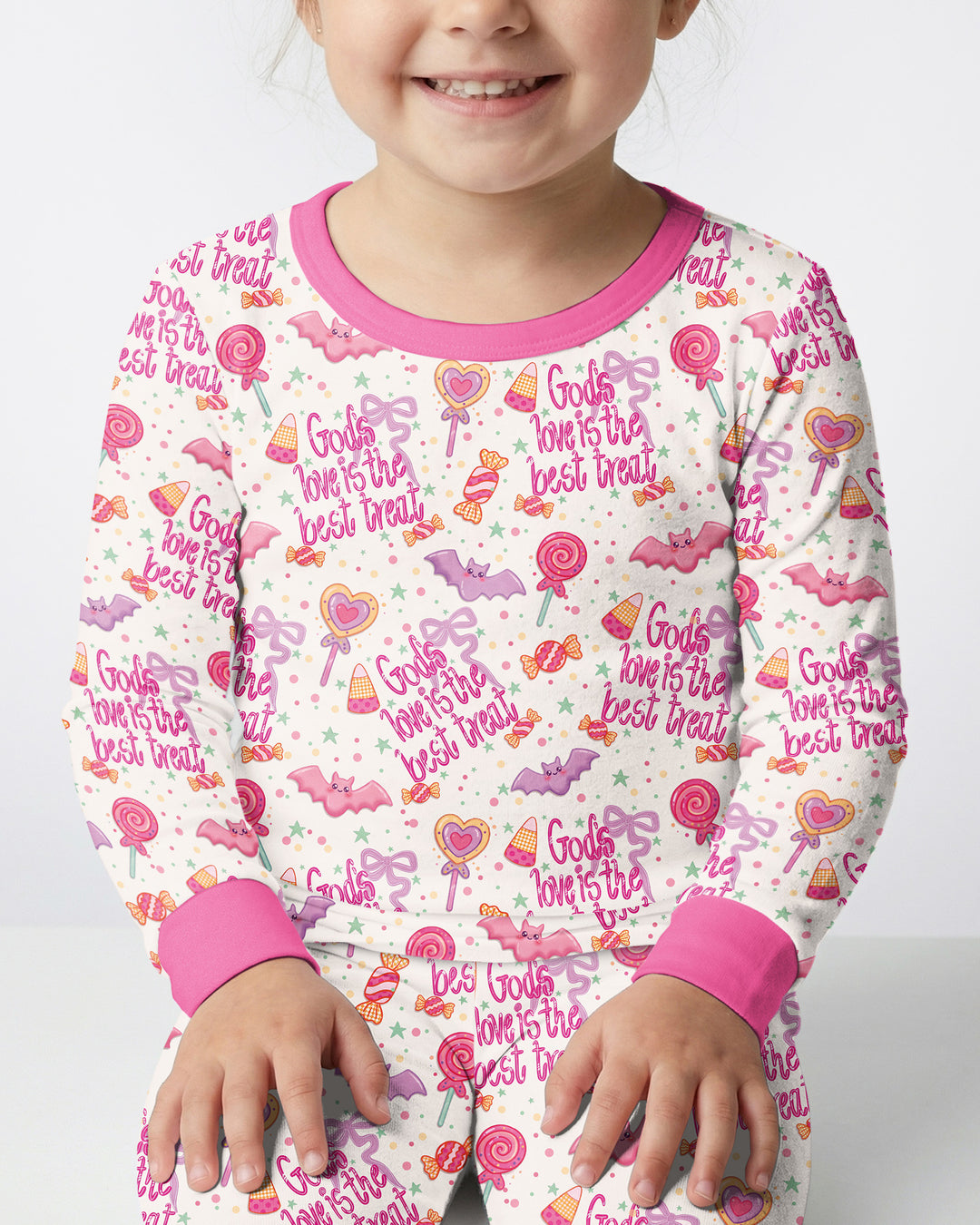 God's Love Is The Best Treat Bamboo Two Piece Long Sleeve Pajama Set