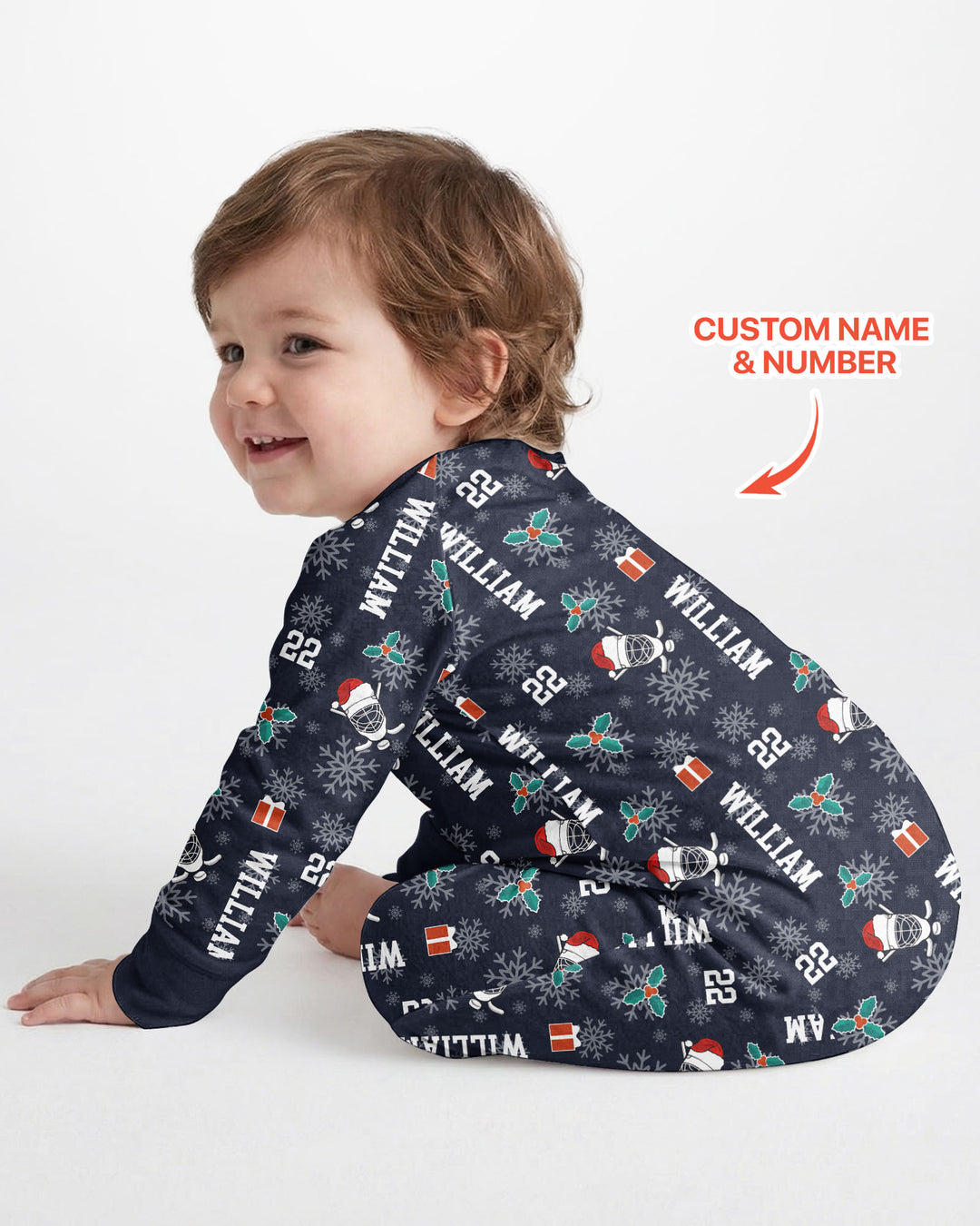 Custom Name Hockey Holiday Bamboo Convertible Zippy