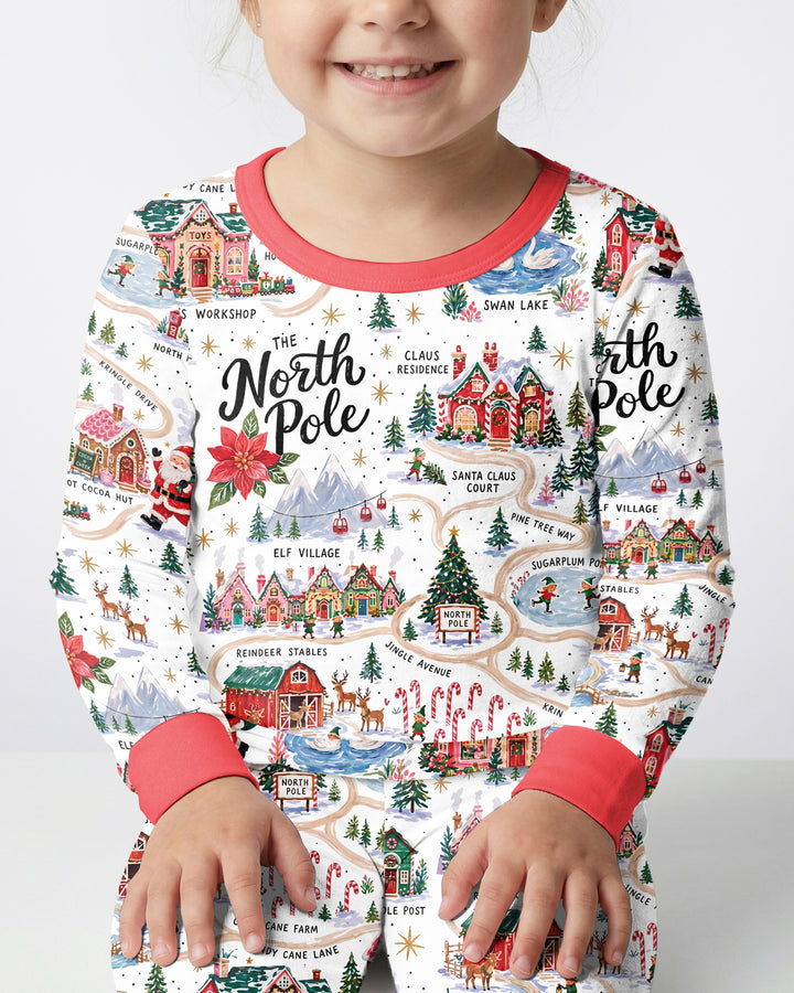 The North Pole Bamboo Two Piece Long Sleeve Pajama Set