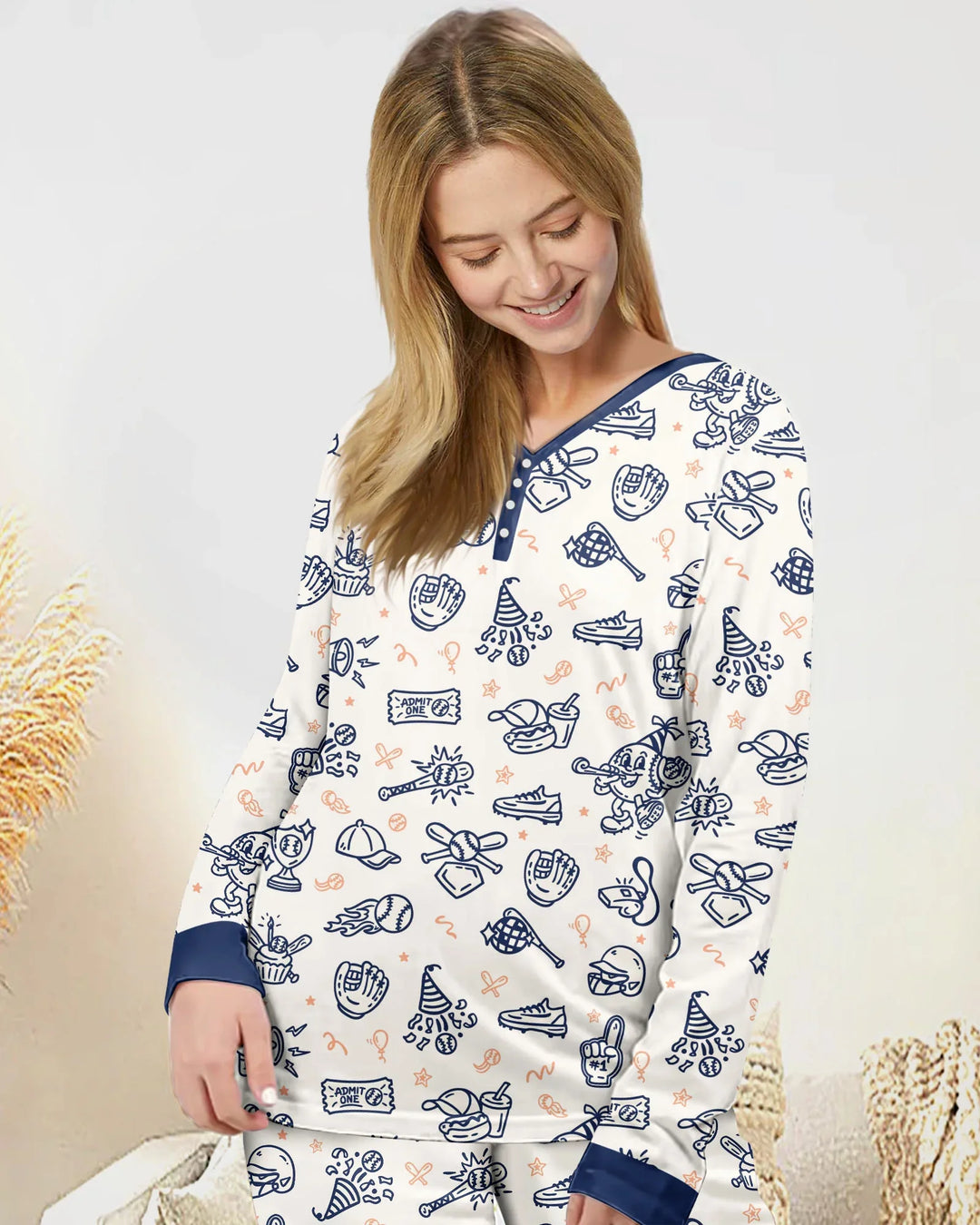 Vorlage Bambus Damen Pyjama Set