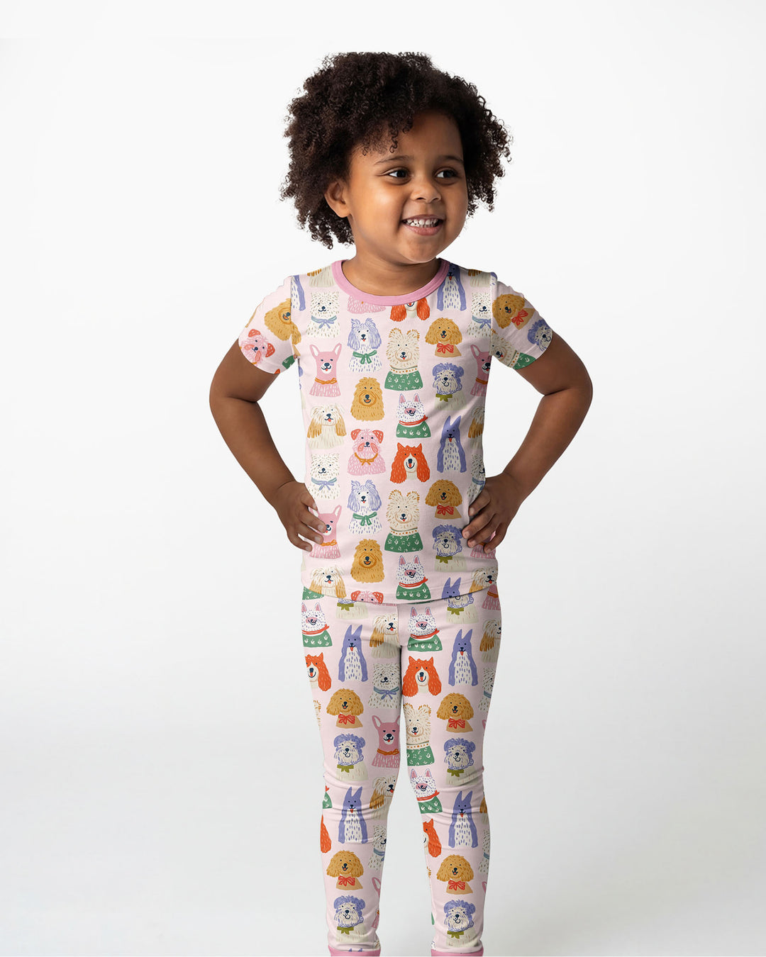 Zweiteiliges, kurzärmliges Pyjama-Set mit Marienkäfern