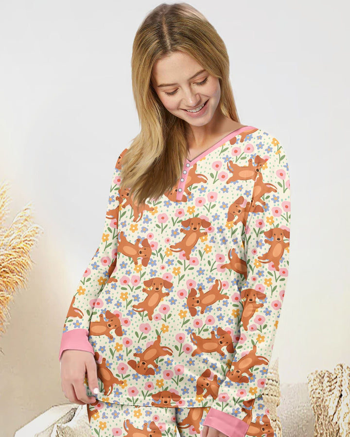 Vorlage Bambus Damen Pyjama Set