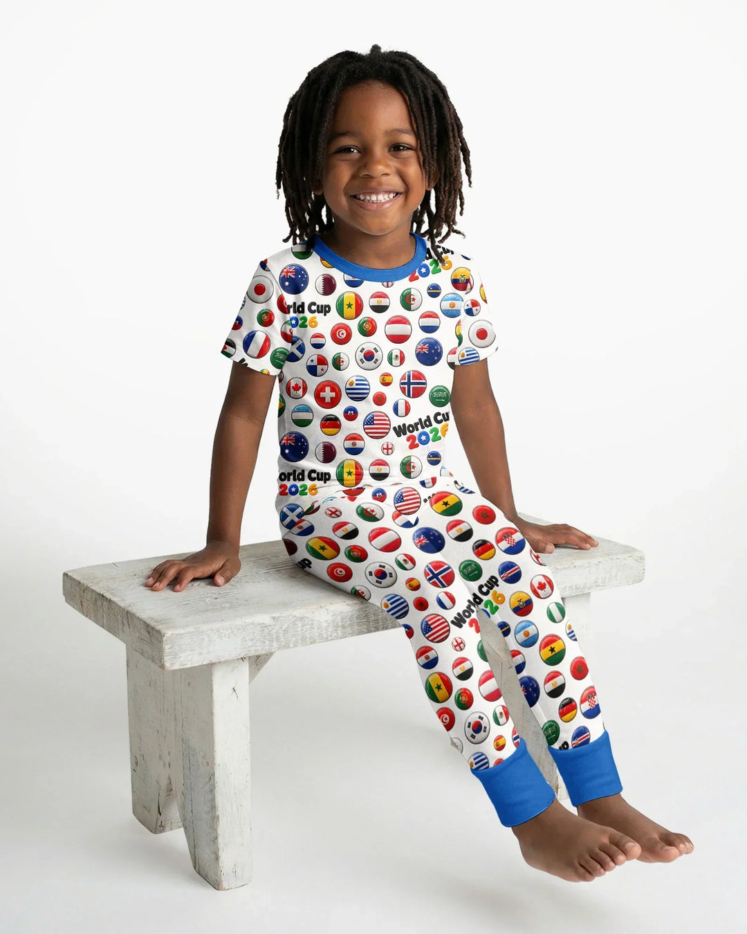 Zweiteiliges, kurzärmliges Pyjama-Set mit Marienkäfern