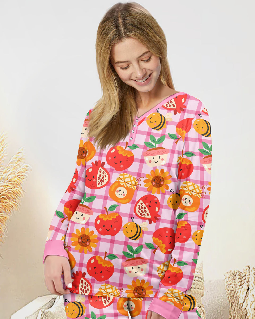 Vorlage Bambus Damen Pyjama Set