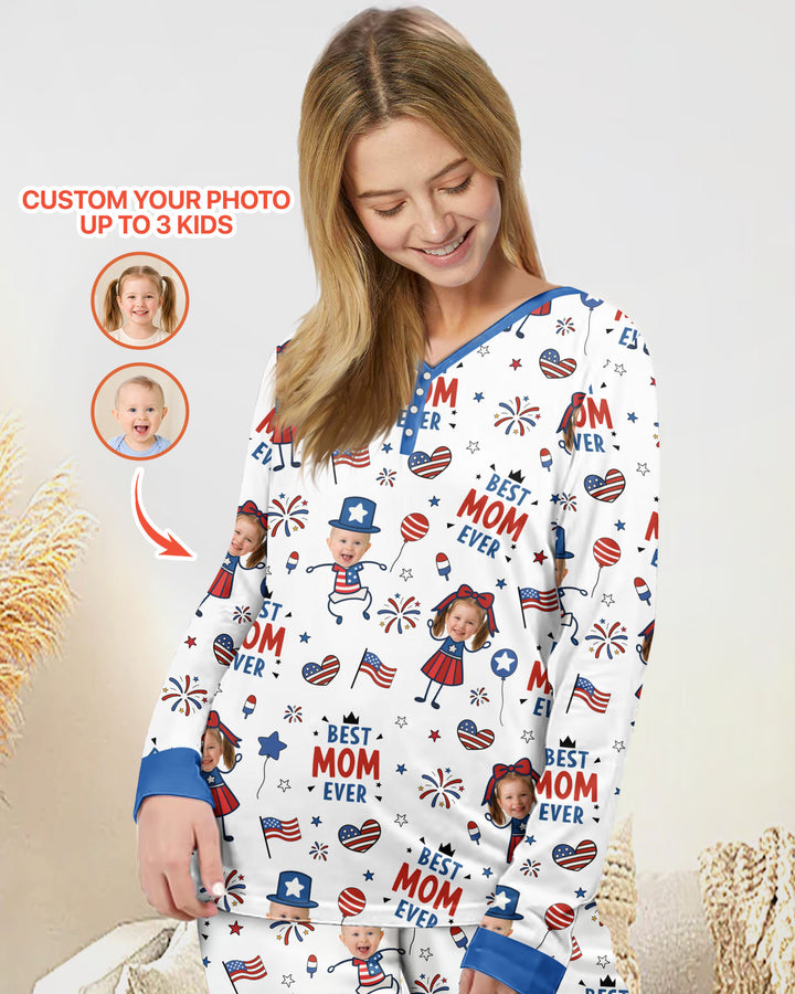 Template Damen Pyjama-Set aus personalisiertem Bambus