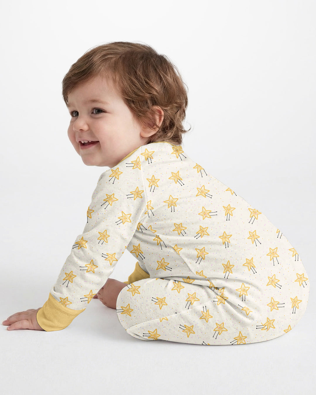 Gerippte Babykleidung mit individuellem Foto - Weich &amp; Skizzenhaft