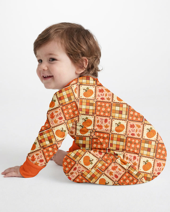 Fall Vintage Patchwork Bamboo Convertible Zippy