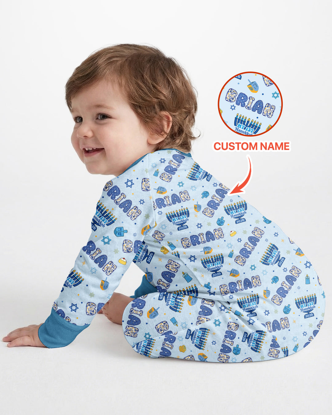 Gerippte Babykleidung mit individuellem Foto - Weich &amp; Skizzenhaft