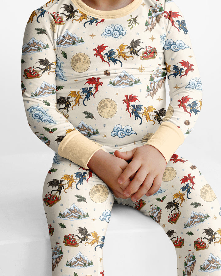 Fourth Wing Christmas Bamboo Two Piece Long Sleeve Pajama Set