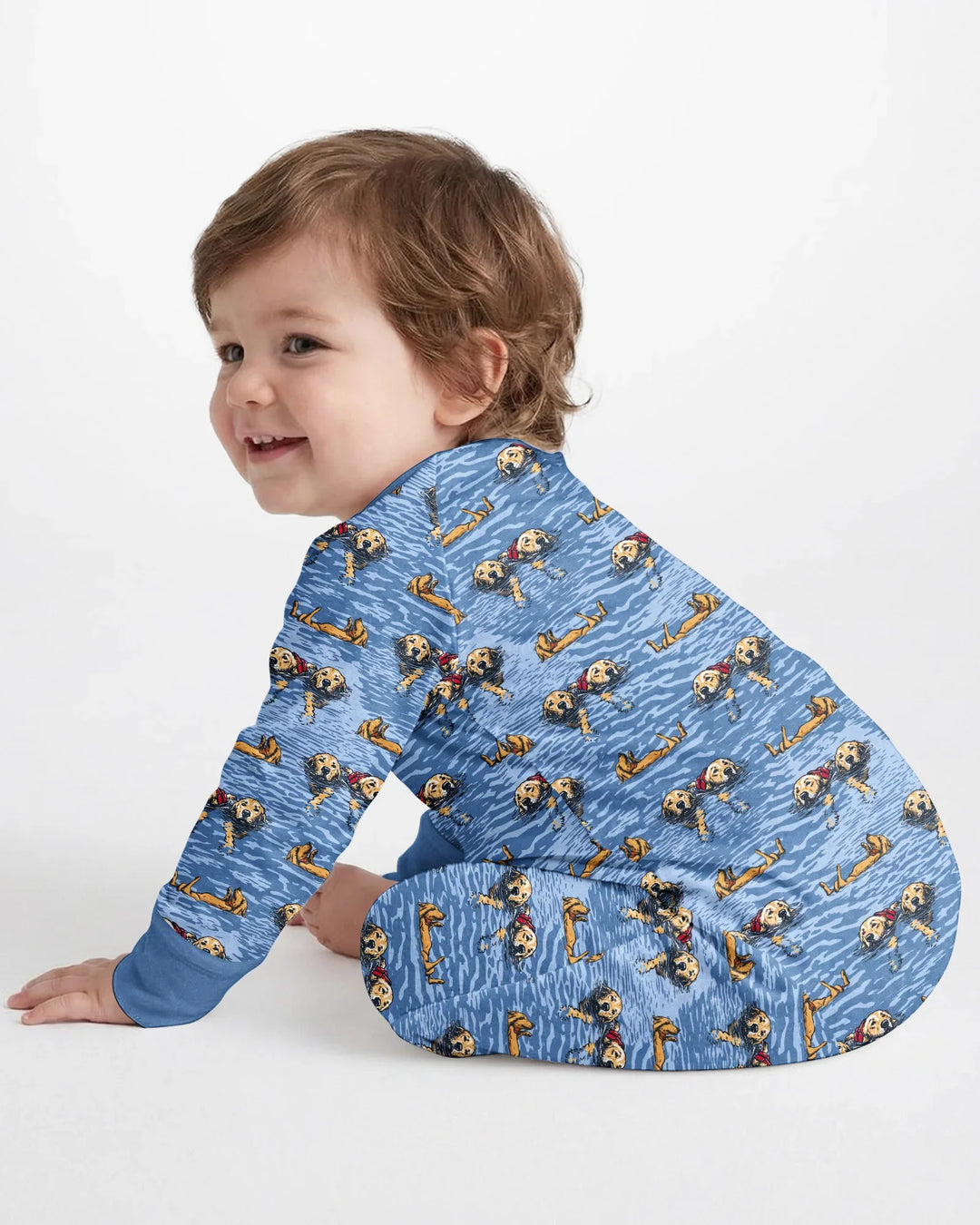 Gerippte Babykleidung mit individuellem Foto - Weich &amp; Skizzenhaft