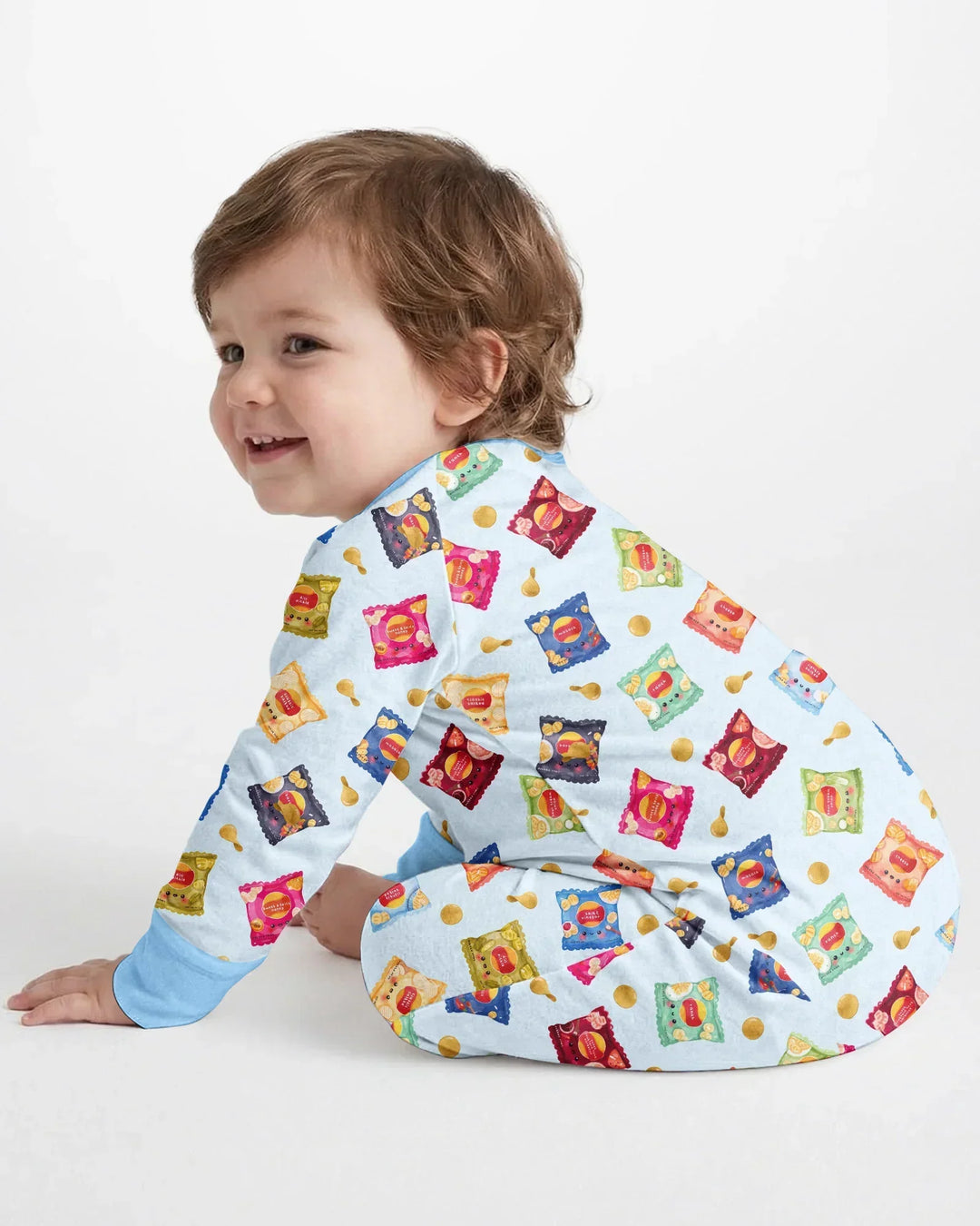 Gerippte Babykleidung mit individuellem Foto - Weich &amp; Skizzenhaft