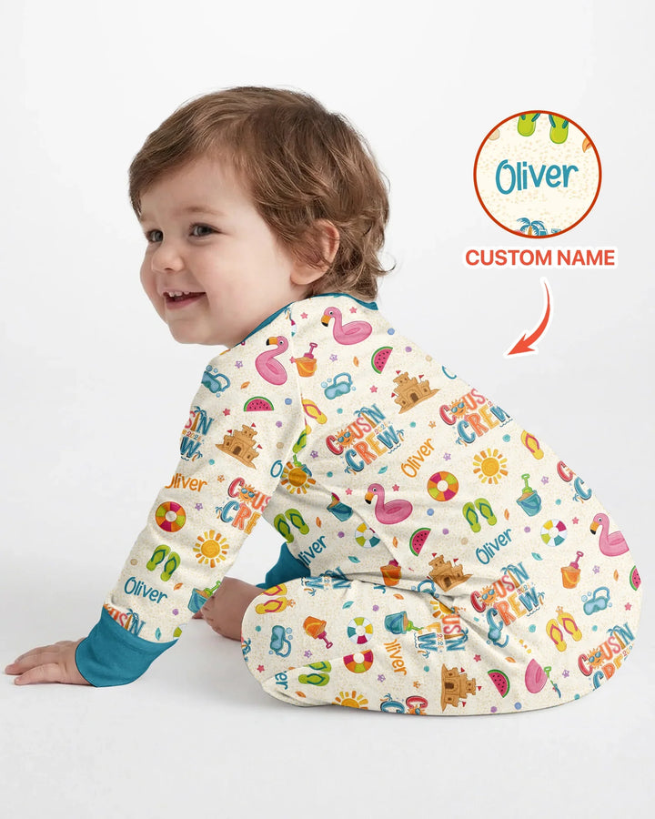 Gerippte Babykleidung mit individuellem Foto - Weich &amp; Skizzenhaft