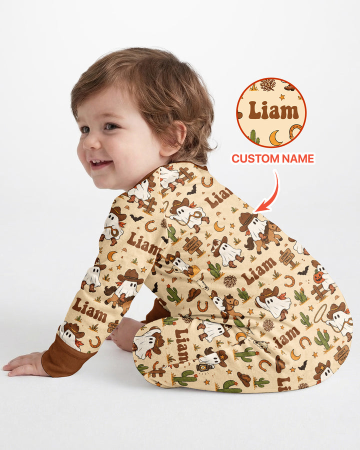 Cowboy Ghost Western Halloween Bamboo Convertible Zippy