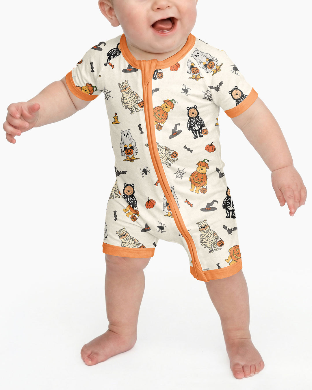 Retro Trick Or Treat Bamboo Shorty Zippy