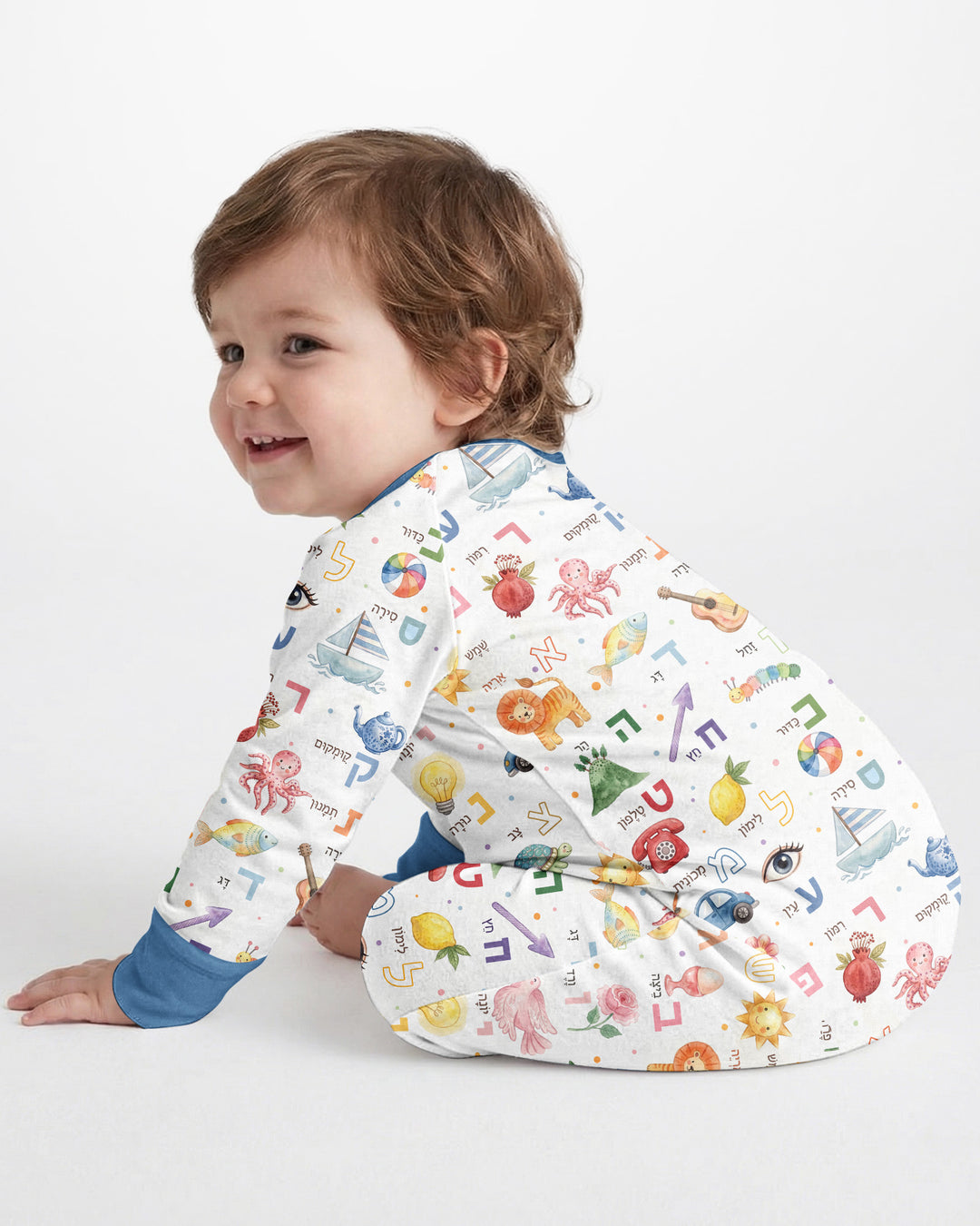 Gerippte Babykleidung mit individuellem Foto - Weich &amp; Skizzenhaft