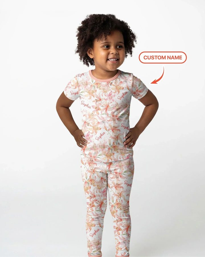 Zweiteiliges, kurzärmliges Pyjama-Set mit Marienkäfern