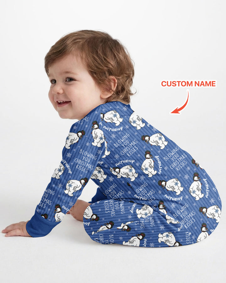Blowing You Christmas Kisses Bamboo Convertible Zippy