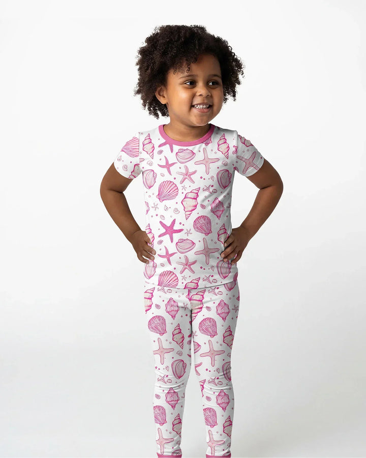 Zweiteiliges, kurzärmliges Pyjama-Set mit Marienkäfern
