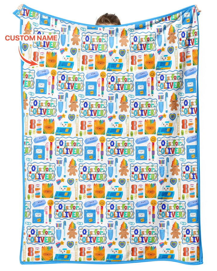 Custom Name Classroom Cuties Bamboo Blanket