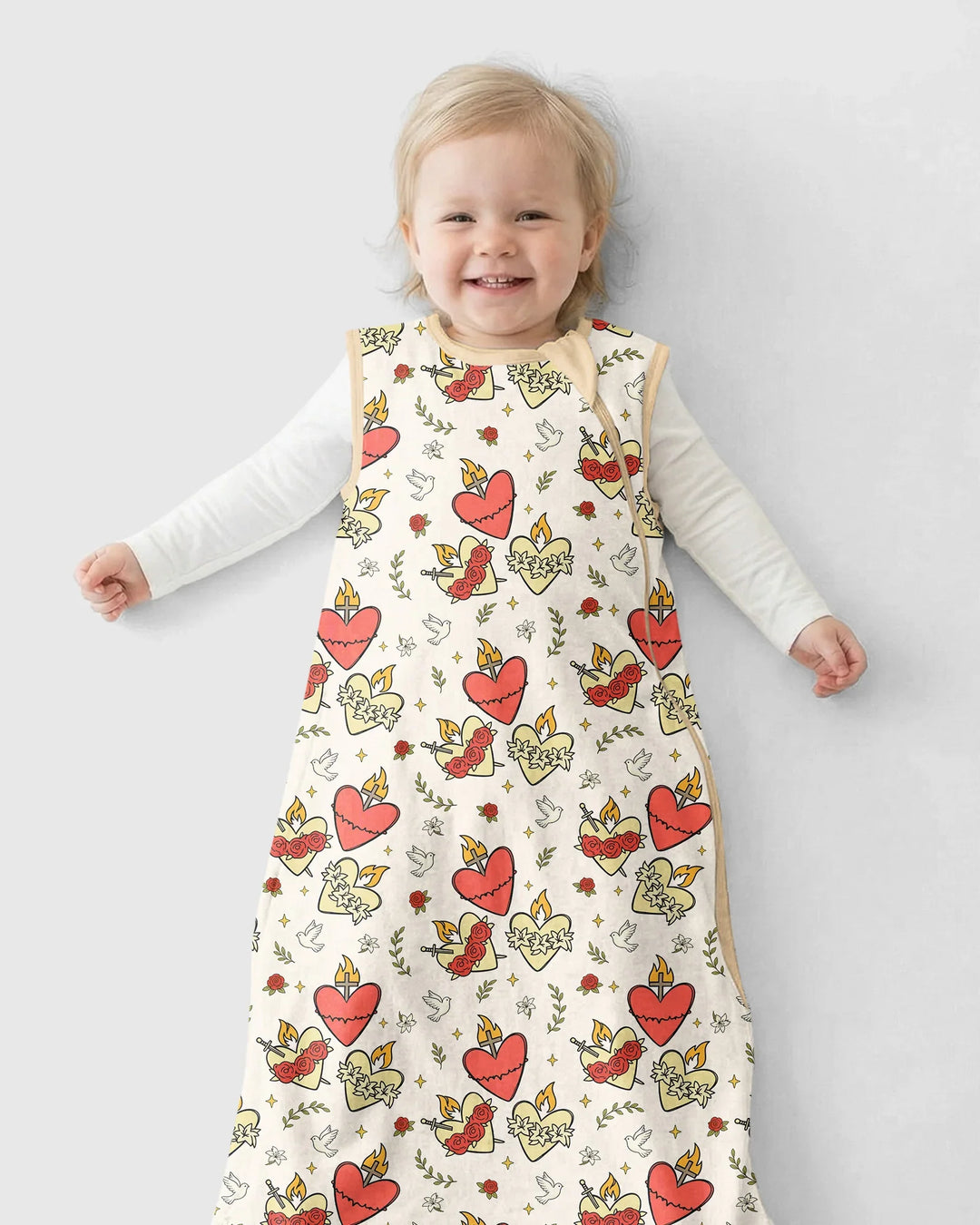 Three Sacred Hearts Bamboo Sleep Bag