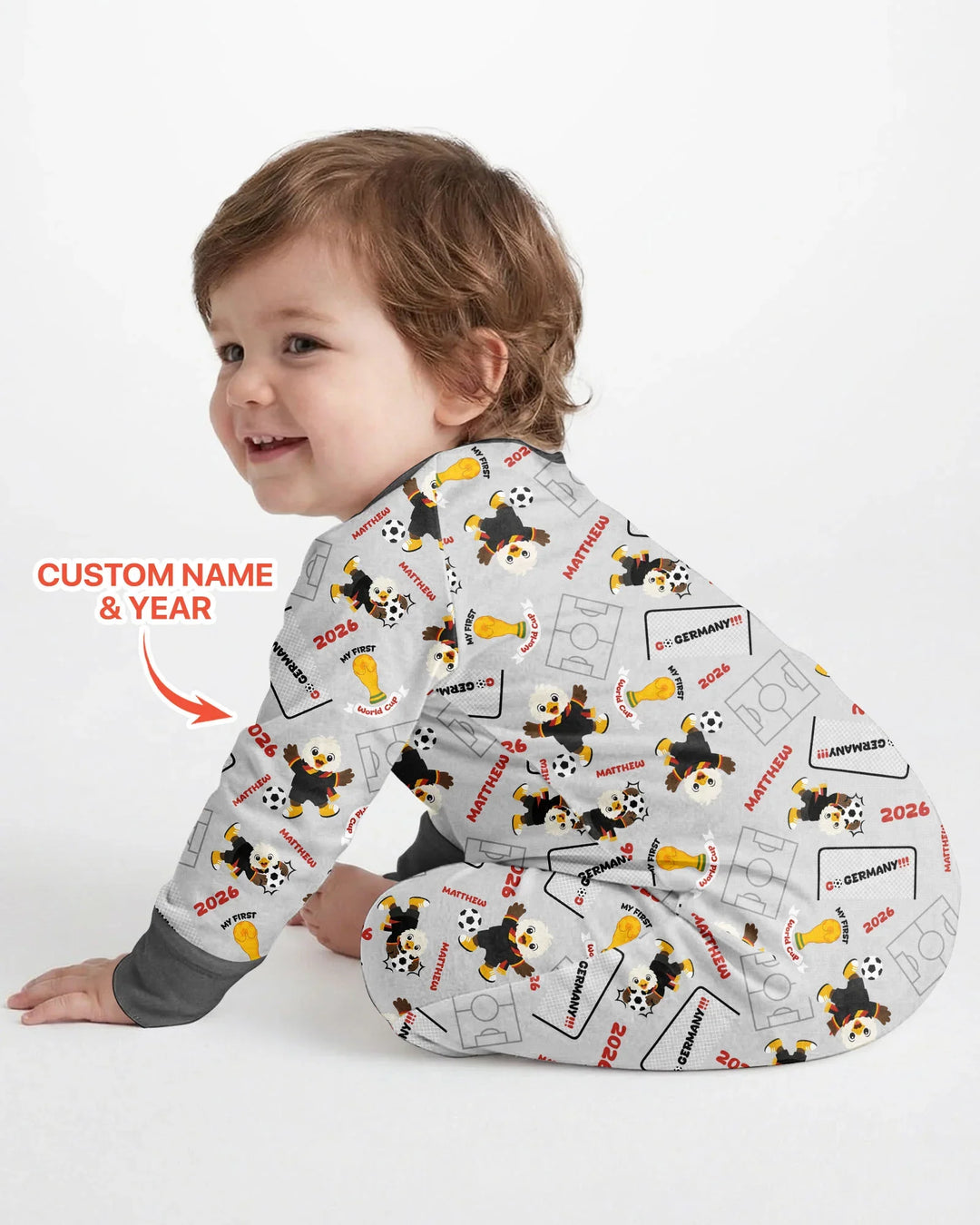 Gerippte Babykleidung mit individuellem Foto - Weich &amp; Skizzenhaft