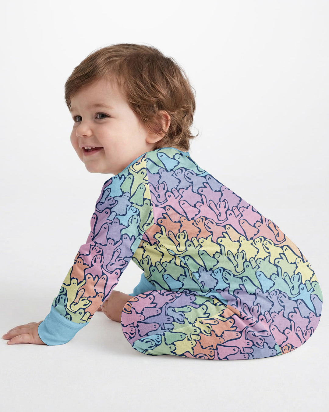 Pastel Rainbow Ghost Halloween Bamboo Convertible Zippy